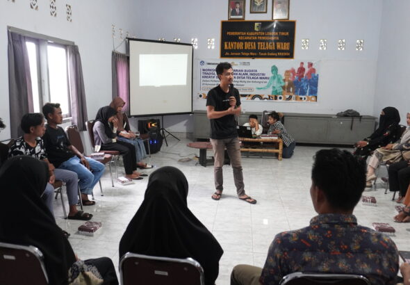 Yuga Anggana memberikan pengarahan kepada generasi muda