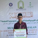 Muh. Ridho Alfian Akbar, mahasiswa Fakultas Kedokteran UNIZAR peraih Juara 3 Hifdzil Qur’an 20 Juz Putra 2026.